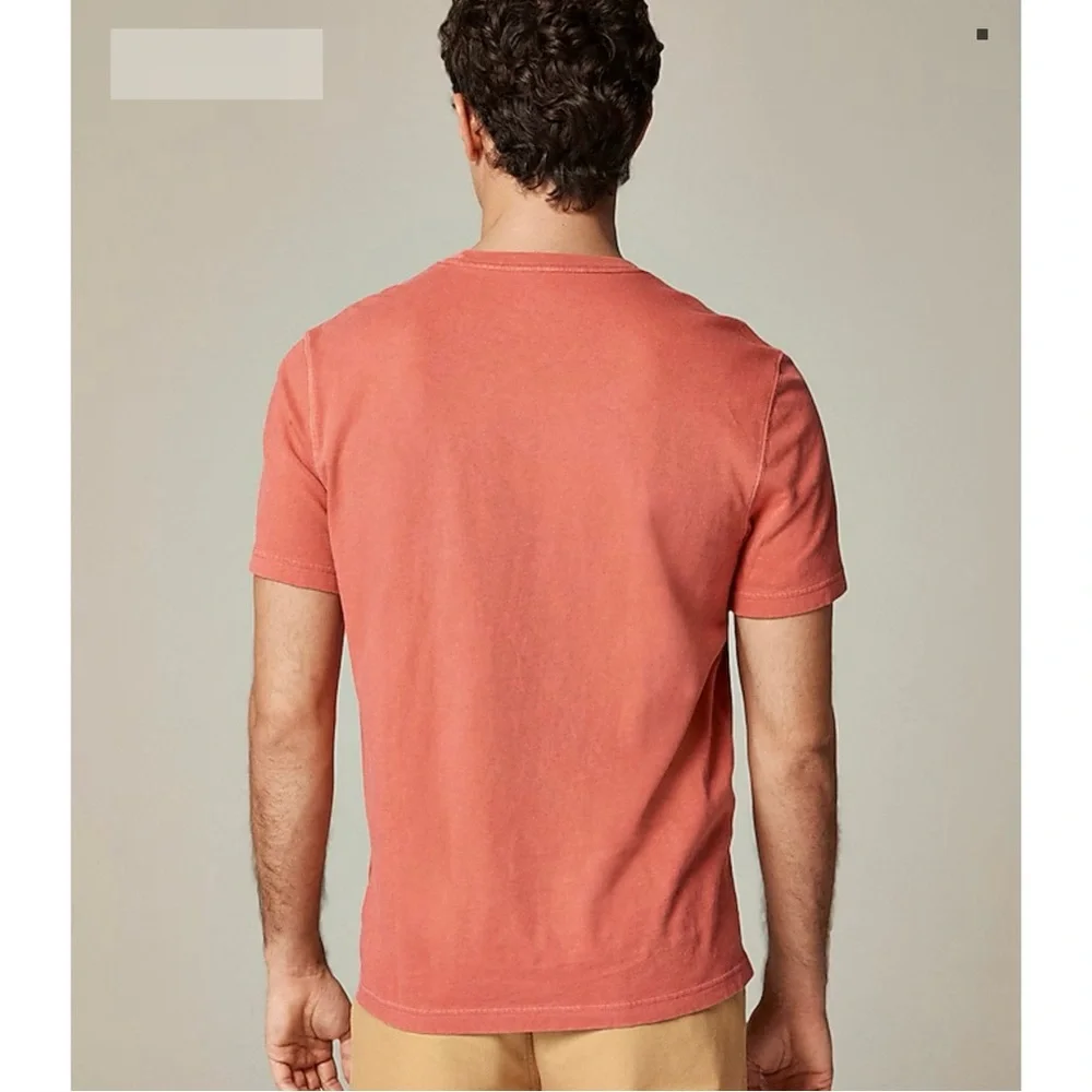 NWT J. Crew Vintage-wash Cotton Pocket T-shirt Vintage Barn Pink